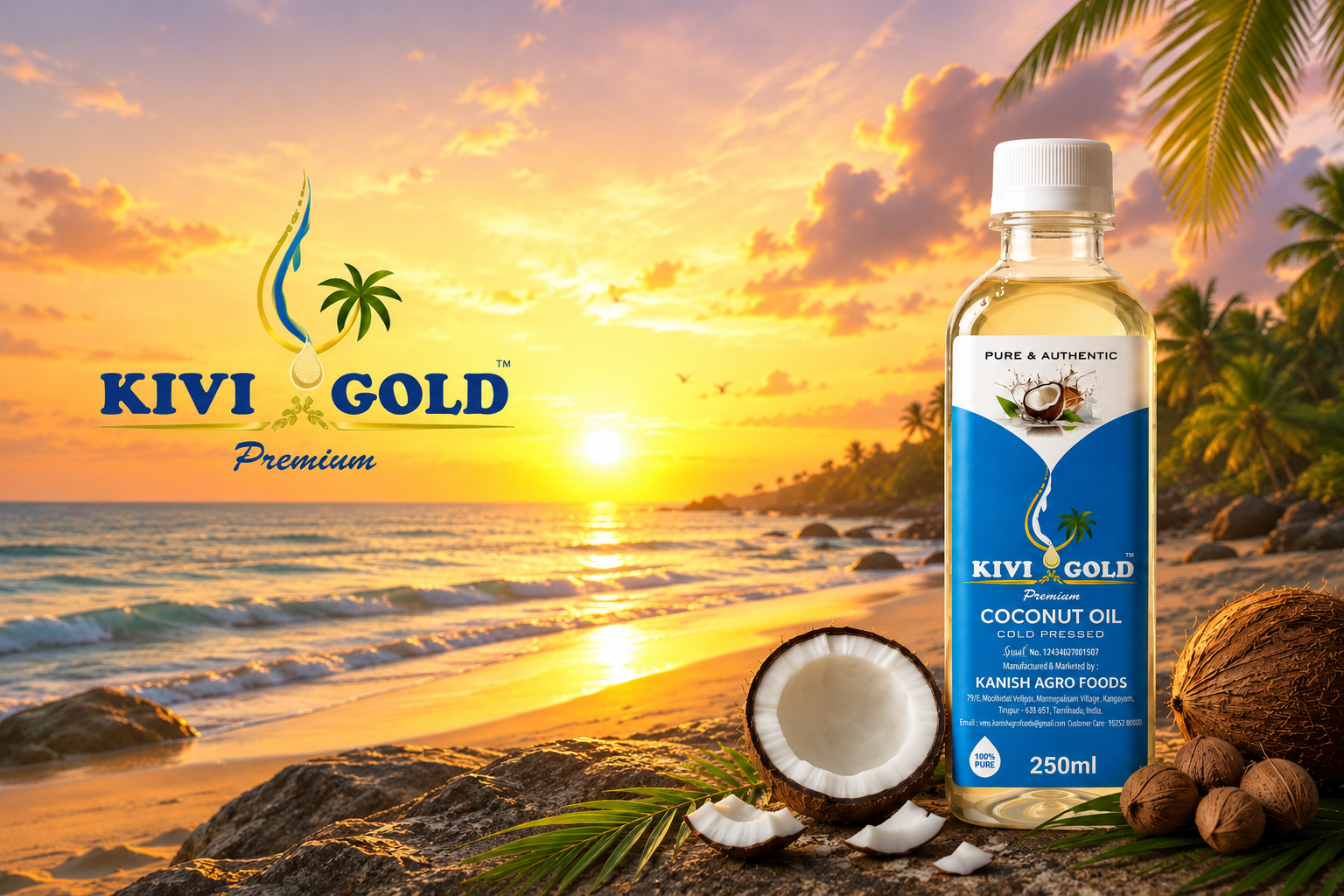 Sun-dried Organic Coconuts
